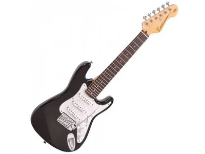 ENCORE E30 BLASTER ELECTRIC GUITAR - GLOSS BLACK – each
