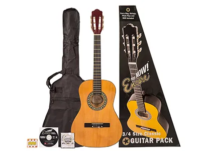 ENCORE 3/4 CLASSIC GUITAR OUTFIT - NATURAL – each