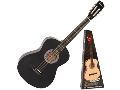 ENCORE 4/4 CLASSIC GUITAR OUTFIT - BLACK – each