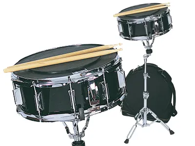 PP SNARE DRUM KIT W/BAG - BLACK – each