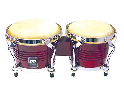 PP TUNABLE BONGOS - NATURAL WOOD - CHROME HARDWARE – each