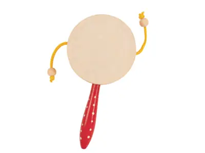 PP EARLY YEARS MONKEY DRUM - RED – each